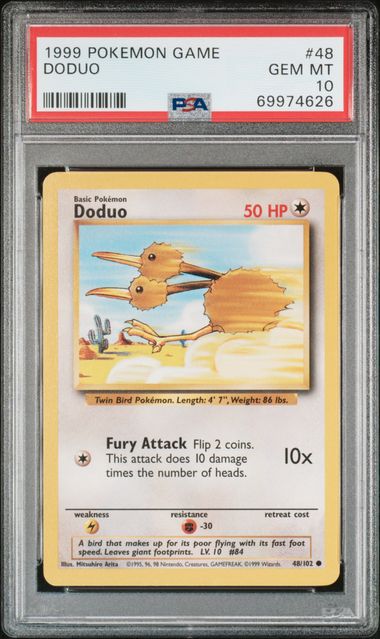 1999 Pokemon Base Set Unlimited #48 Doduo PSA 10