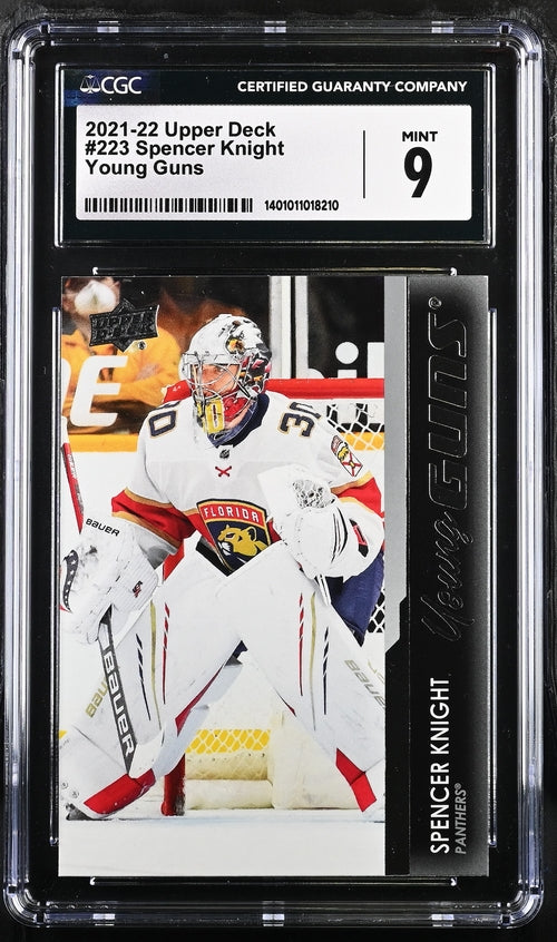 2021-22 Upper Deck #223 Spencer Knight CGC 9 (Rookie)