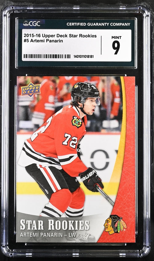 2015-16 Upper Deck Star Rookies #5 Artemi Panarin CGC 9 (Rookie)