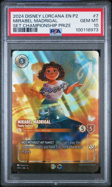 2024 Disney Lorcana Set Championship Prize #7 Mirabel Madrigal - Family Gatherer PSA 10