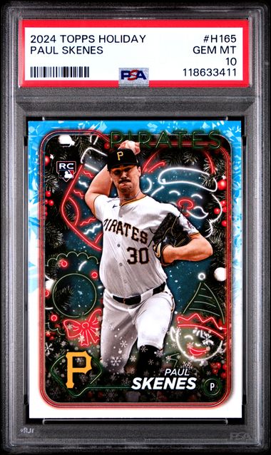 2024 Topps Holiday #H165 Paul Skenes PSA 10 (Rookie)