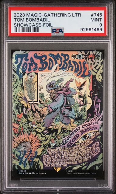 2023 MTG Lord of the Rings #745 Tom Bombadil - Showcase (Foil) PSA 9