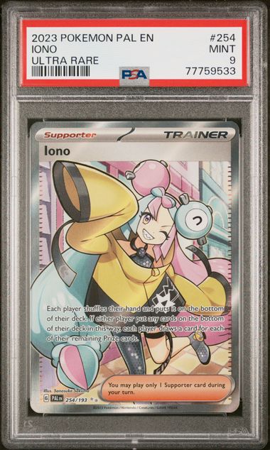 2023 Pokemon Paldea Evolved #254 Iono PSA 9