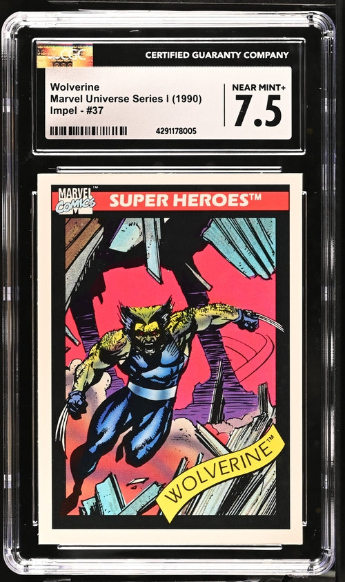 1990 Impel Marvel Universe Series 1 #37 Wolverine CGC 7.5