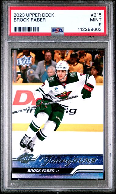 2023-24 Upper Deck #215 Brock Faber PSA 9 (Rookie)