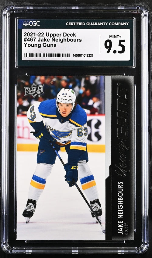 2021-22 Upper Deck #467 Jake Neighbours CGC 9.5 (Rookie)