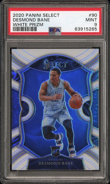 2020-21 Panini Select White Prizm #90 Desmond Bane #057/149 PSA 9 (Rookie) | Eastridge Sports Cards
