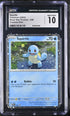 2023 Pokemon Black Star Promo #048 Squirtle- Cosmos Holo CGC 10