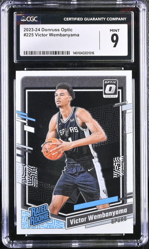 2023-24 Donruss Optic #225 Victor Wembanyama CGC 9 (Rookie)