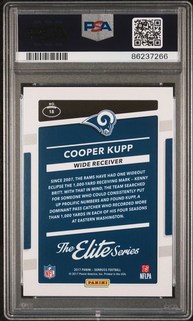2017 Panini Donruss The Elite Series Rookies #18 Cooper Kupp PSA 10 (Rookie)