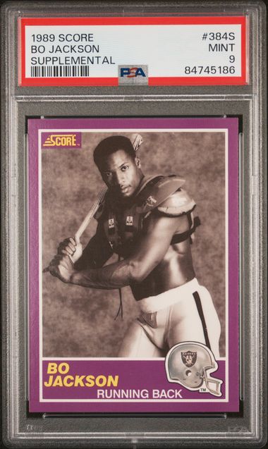 1989 Score Supplemental #394S Bo Jackson PSA 9