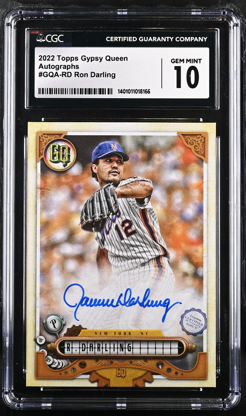 2022 Topps Gypsy Queen Autographs #GQA-RD Ron Darling CGC 10 (Auto 10)