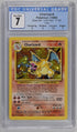 1999 Pokemon Base Set Unlimited #4 Charizard - Holo CGC 7