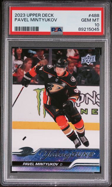 2023-24 Upper Deck #488 Pavel Mintyukov PSA 10 (Rookie)