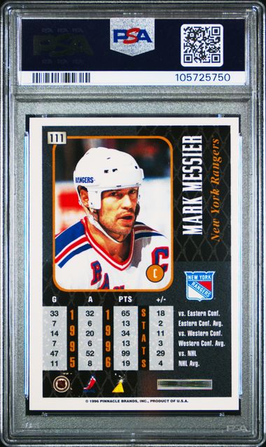 1996-97 Pinnacle Summit Metal #111 Mark Messier PSA 8