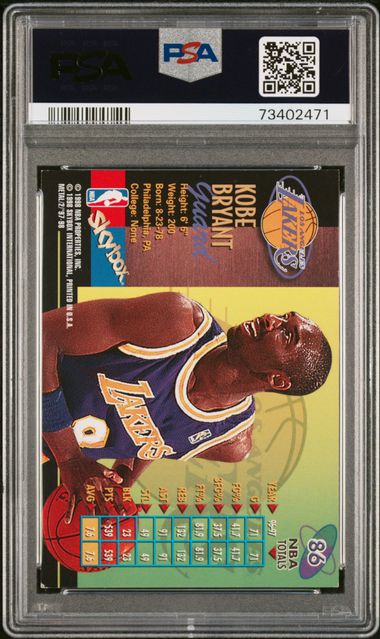 1997-98 Metal Universe Championship #86 Kobe Bryant PSA 6