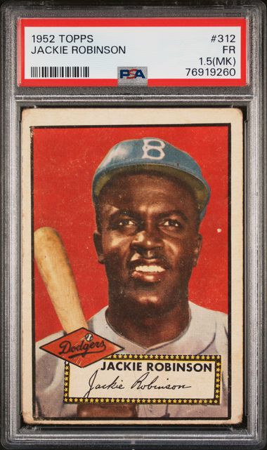 1952 Topps #312 Jackie Robinson PSA 1.5(MK)
