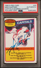 1980-81 O-Pee-Chee #49 Mike Gartner Autographed PSA Authentic | Eastridge Sports Cards