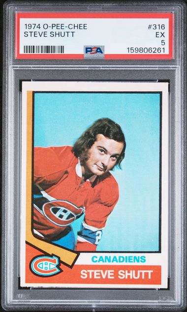 1974-75 O-Pee-Chee #316 Steve Shutt PSA 5 (Rookie)