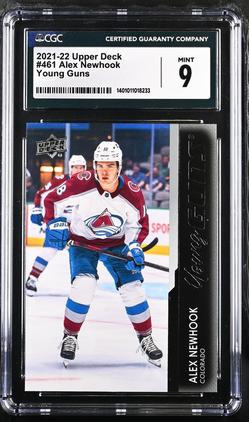 2021-22 Upper Deck #461 Alex Newhook CGC 9 (Rookie)