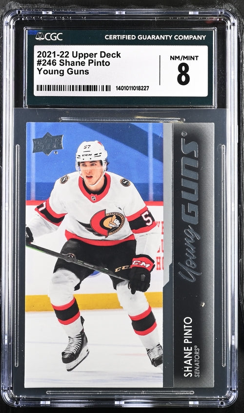 2021-22 Upper Deck #246 Shane Pinto CGC 8 (Rookie)