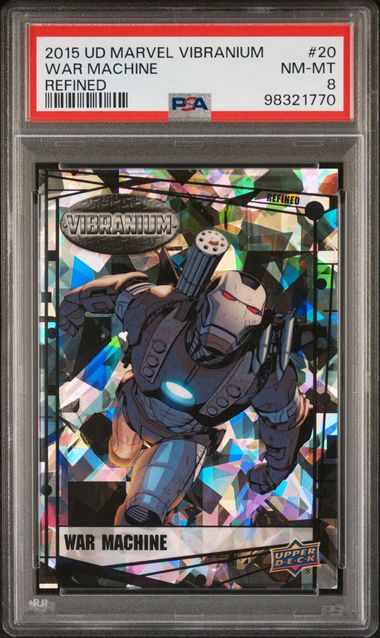 2015 Upper Deck Marvel Vibranium Refined #20 War Machine #16/99 PSA 8 | Eastridge Sports Cards