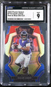 2022 Panini Select Red & Blue Die-Cut #110 Isaiah Likely CGC 9 (Rookie)
