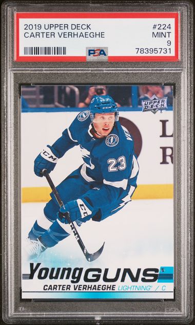 2019-20 Upper Deck #224 Carter Verhaeghe PSA 9 (Rookie)