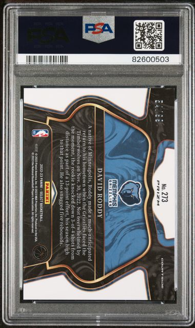 2022-23 Select Prizms Light Blue Disco #273 David Roddy #54/99 PSA 10 (Rookie) | Eastridge Sports Cards
