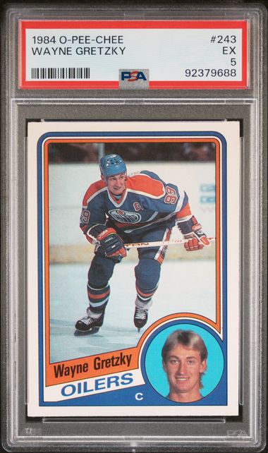 1984-85 O-Pee-Chee #243 Wayne Gretzky PSA 5
