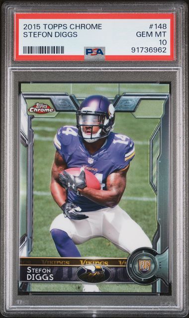 2015 Topps Chrome #149 Stefon Diggs PSA 10 (Rookie)