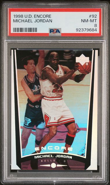 1998-99 Upper Deck Encore #92 Michael Jordan PSA 8