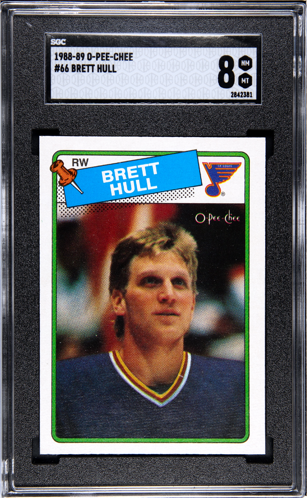 1988-89 O-Pee-Chee #66 Brett Hull SGC 8 (Rookie) | Eastridge Sports Cards