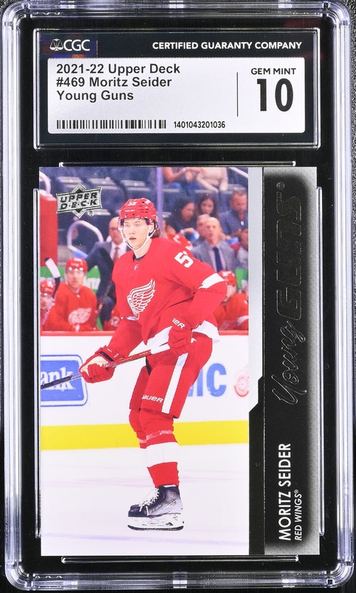 2021-22 Upper Deck #469 Moritz Seider CGC 10 (Rookie)