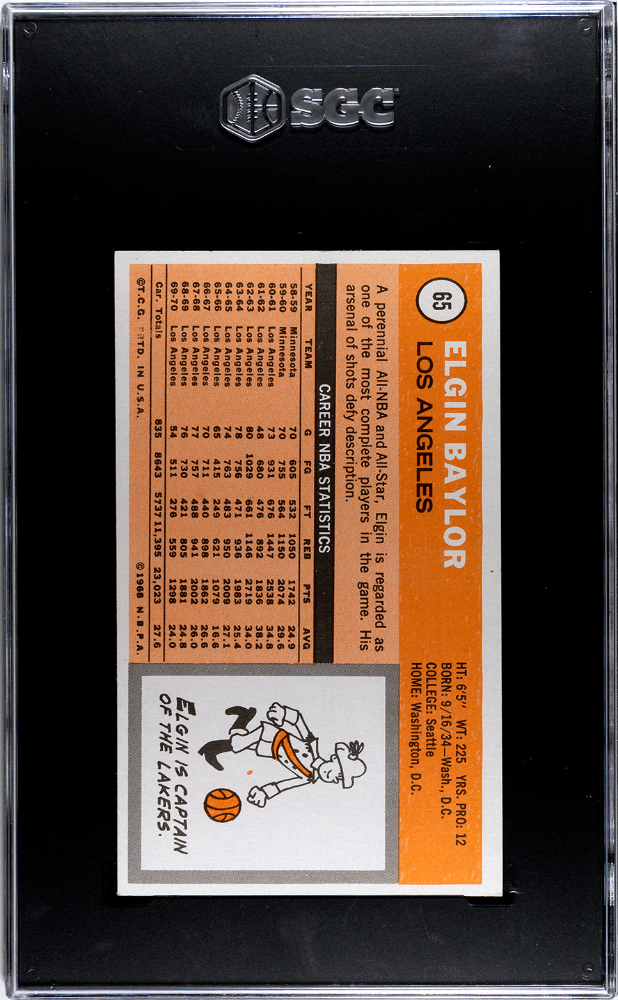 1970-71 Topps #65 Elgin Baylor SGC 8 | Eastridge Sports Cards