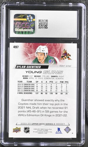 2022-23 Upper Deck #497 Dylan Guenther CGC 9 (Rookie)