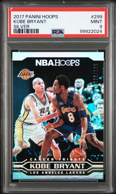 2017-18 Panini Hoops Silver #299 Kobe Bryant #095/199 PSA 9