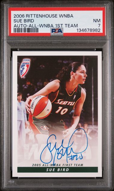2006 Rittenhouse WNBA All-WNBA 1st Team Autograph Sue Bird PSA 7