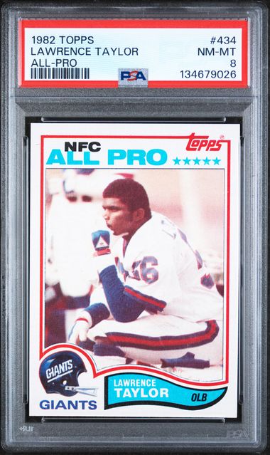 1982 Topps #434 Lawrence Taylor PSA 8 (Rookie)