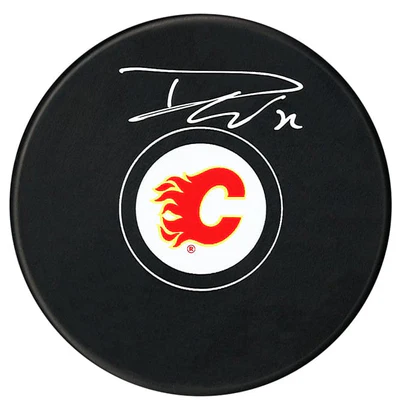 Dustin Wolf Autographed Calgary Flames Puck (COJO Sports)