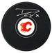 Dustin Wolf Autographed Calgary Flames Puck (COJO Sports)