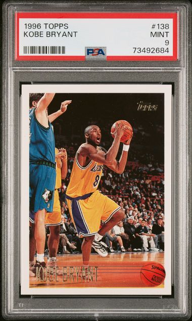 1996-97 Topps #138 Kobe Bryant PSA 9 (Rookie)