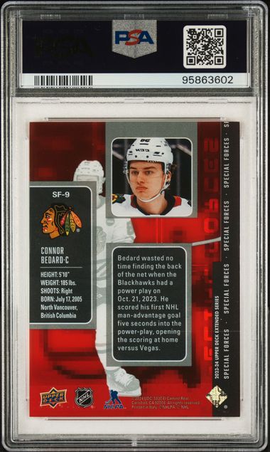 2023-24 Upper Deck Special Forces #SF9 Connor Bedard PSA 10 (Rookie) | Eastridge Sports Cards
