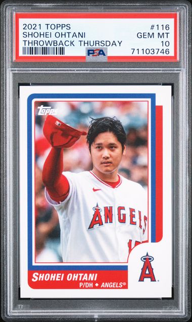 2021 Topps Throwback Thursday #116 Shohei Ohtani PSA 10