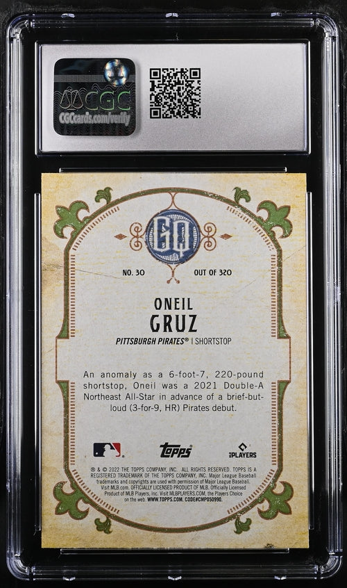 2022 Topps Gypsy Queen #30 Oneil Cruz CGC 8 (Rookie)