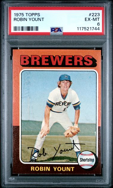 1975 Topps #223 Robin Yount PSA 6 (Rookie)