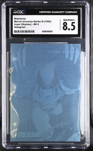 1992 Impel Marvel Universe Series 3 Hologram #H-3 Wolverine CGC 8.5