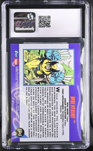 1992 Impel Marvel Universe Series 3 Hologram #H-3 Wolverine CGC 8.5