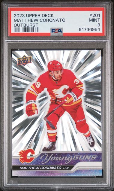 2023-24 Upper Deck Outburst #201 Matthew Coronato PSA 9 (Rookie)