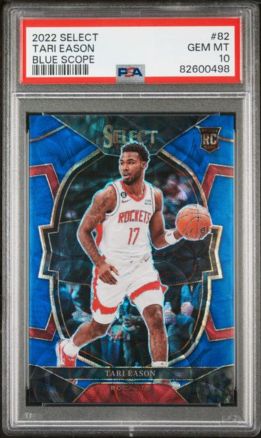2022-23 Select Prizms Blue Scope #82 Tari Eason #193/249 PSA 10 (Rookie) | Eastridge Sports Cards